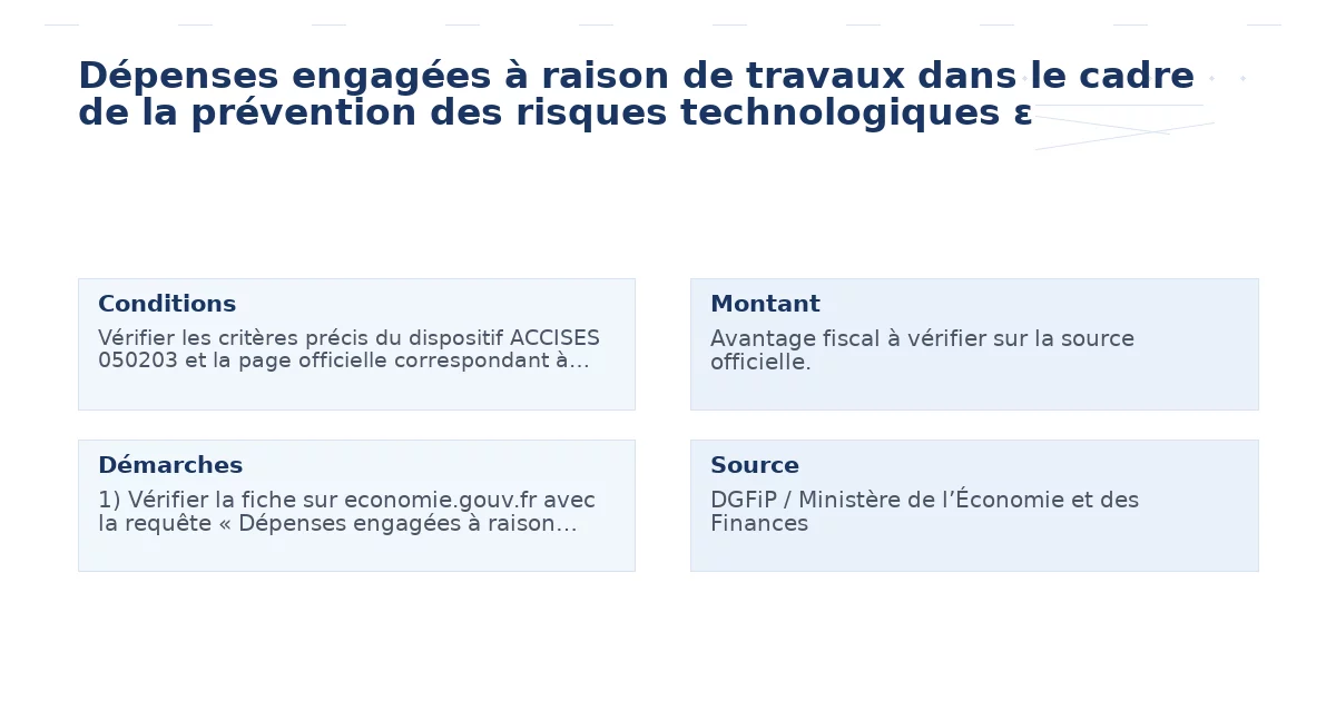 dépenses engagées raison travaux cadre prévention – Guide