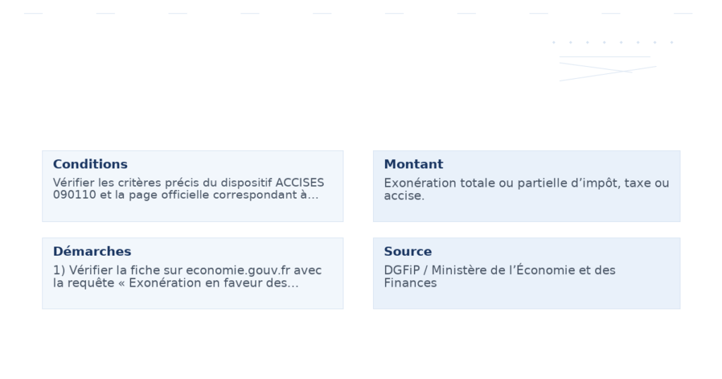 exonération faveur entreprises dont établissements