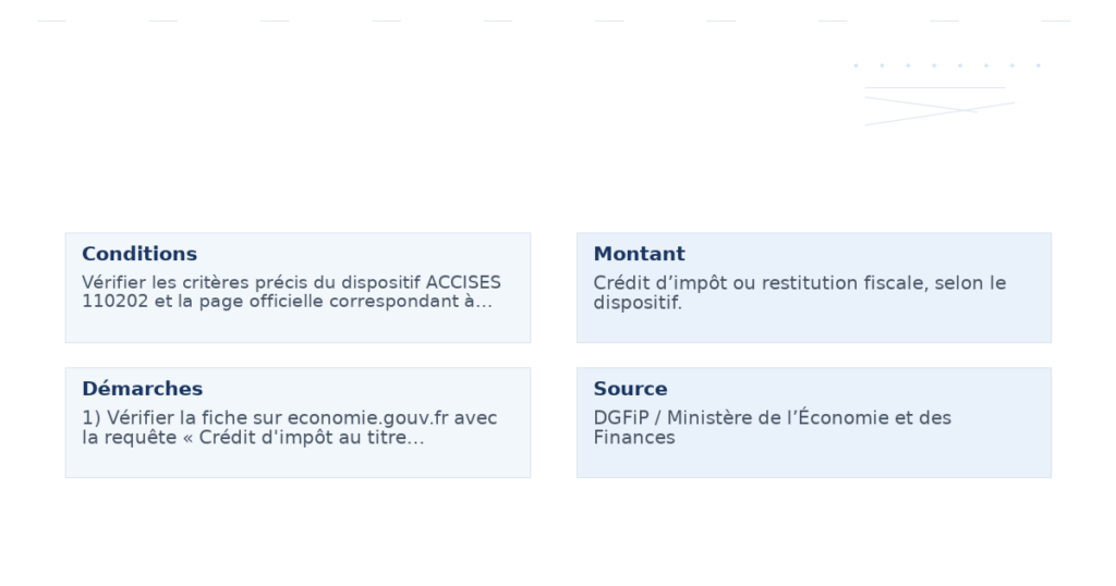 crédit d’impôt titre cotisations versées ganisations