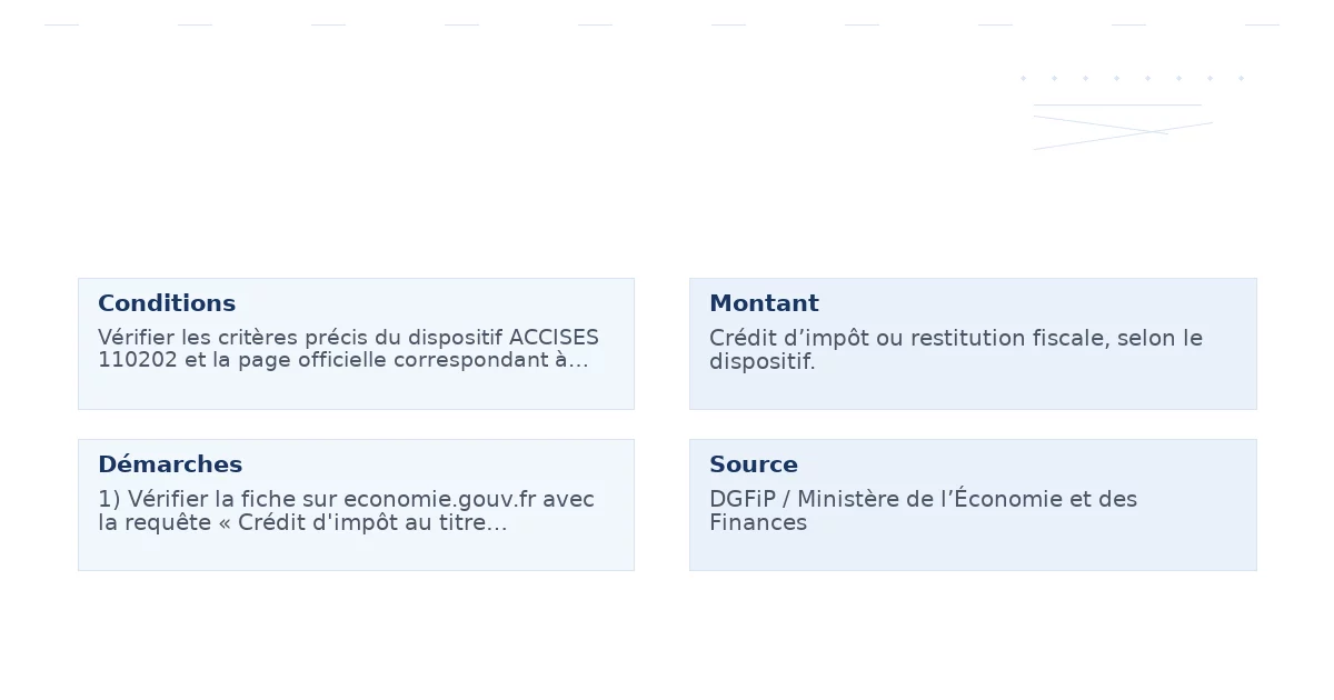 crédit d’impôt titre cotisations versées ganisations – Guide