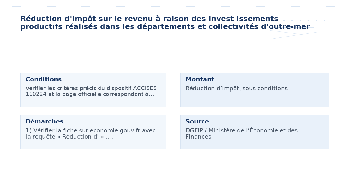 réduction d’impôt revenu raison invest issements – Guide essentiel