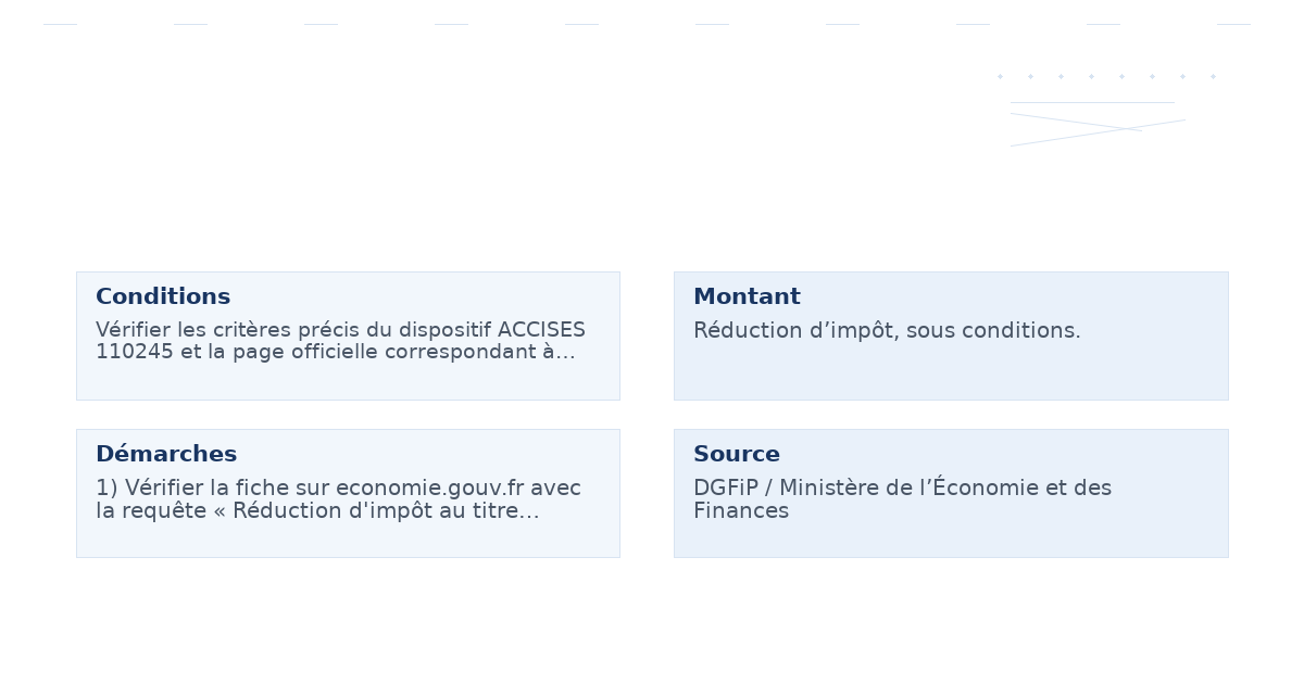 réduction d’impôt titre souscription rts fonds – Guide essentiel