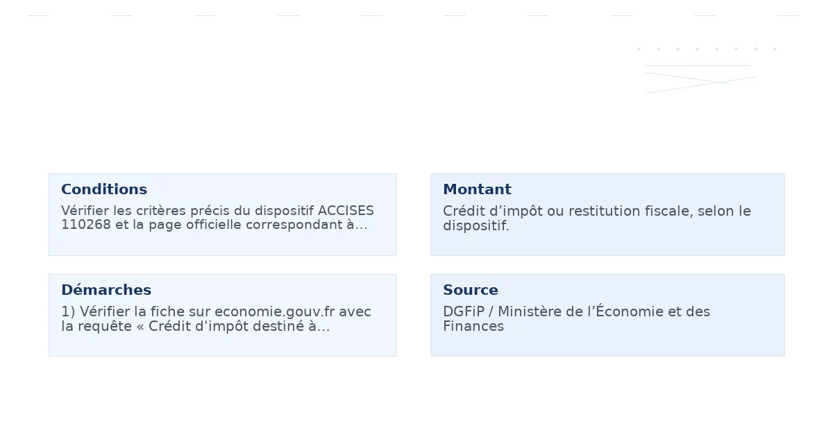 crédit d’impôt destiné l’acquisition pose systèmes – Guide