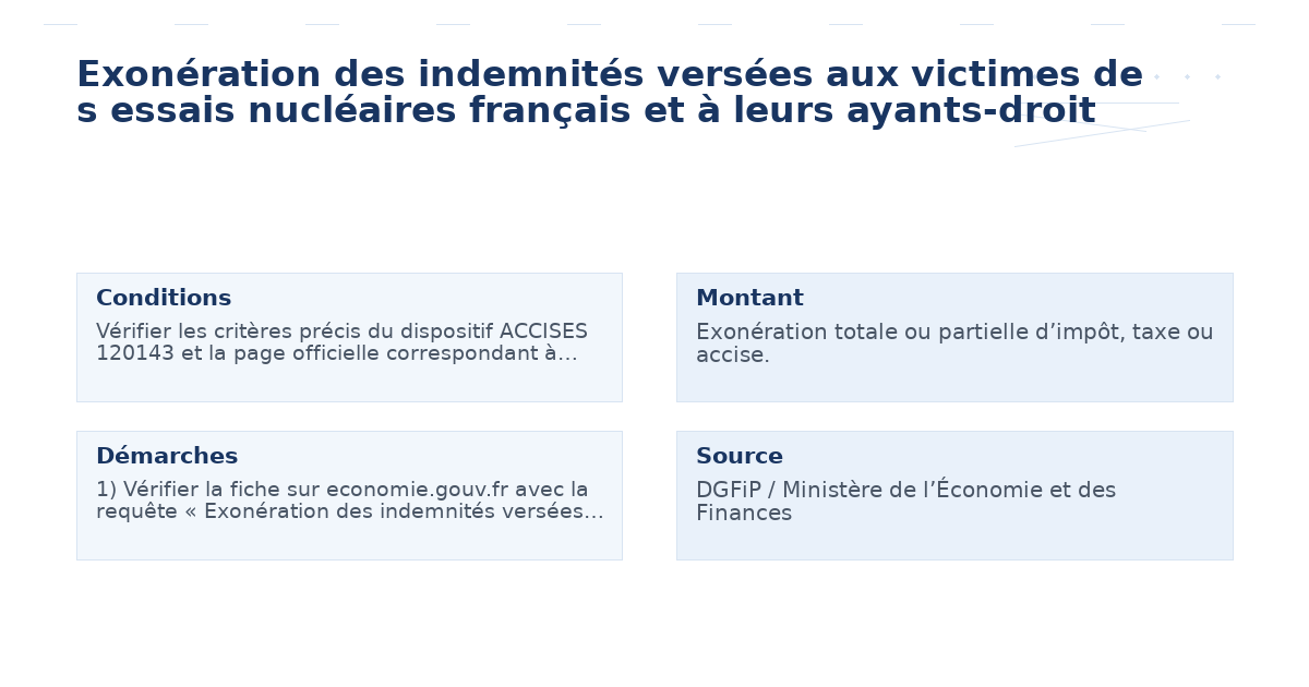 exonération indemnités versées victimes essais – Guide essentiel