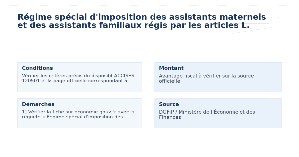 régime spécial d’imposition assistants maternels