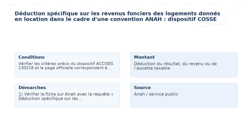 déduction spécifique revenus fonciers logements donnés