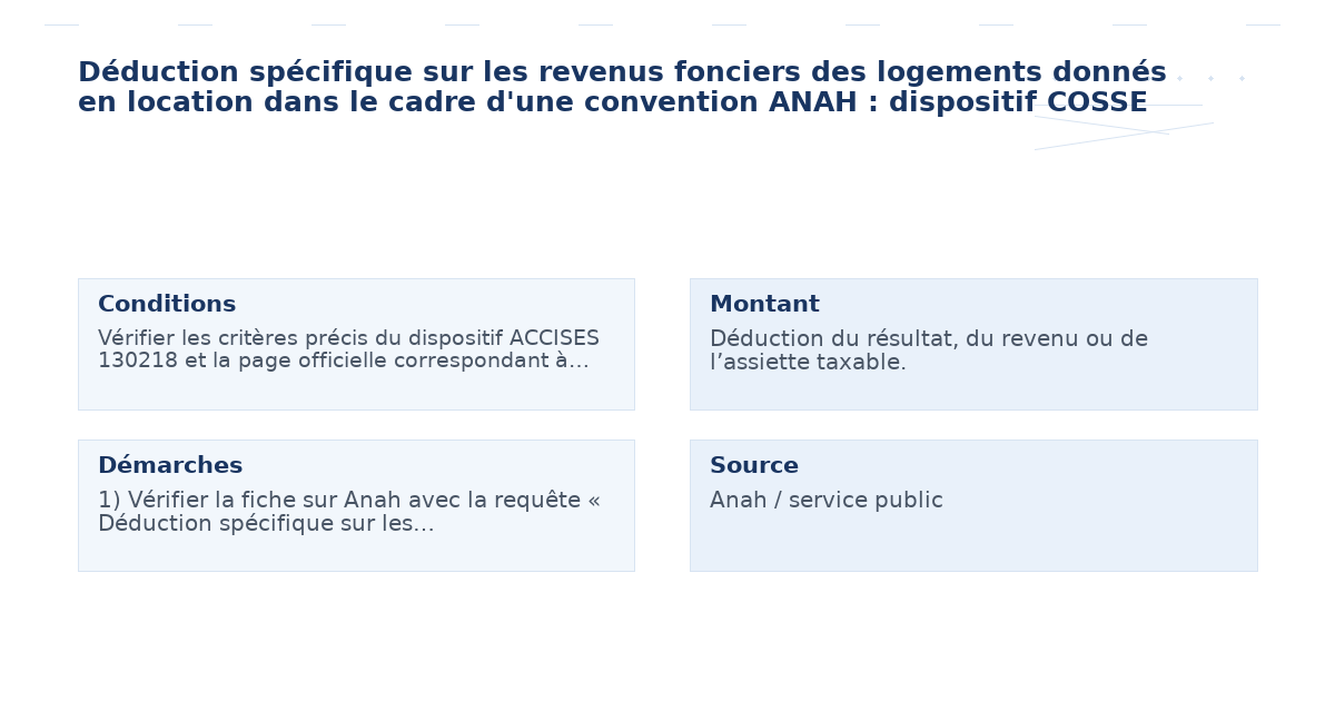 déduction spécifique revenus fonciers logements donnés