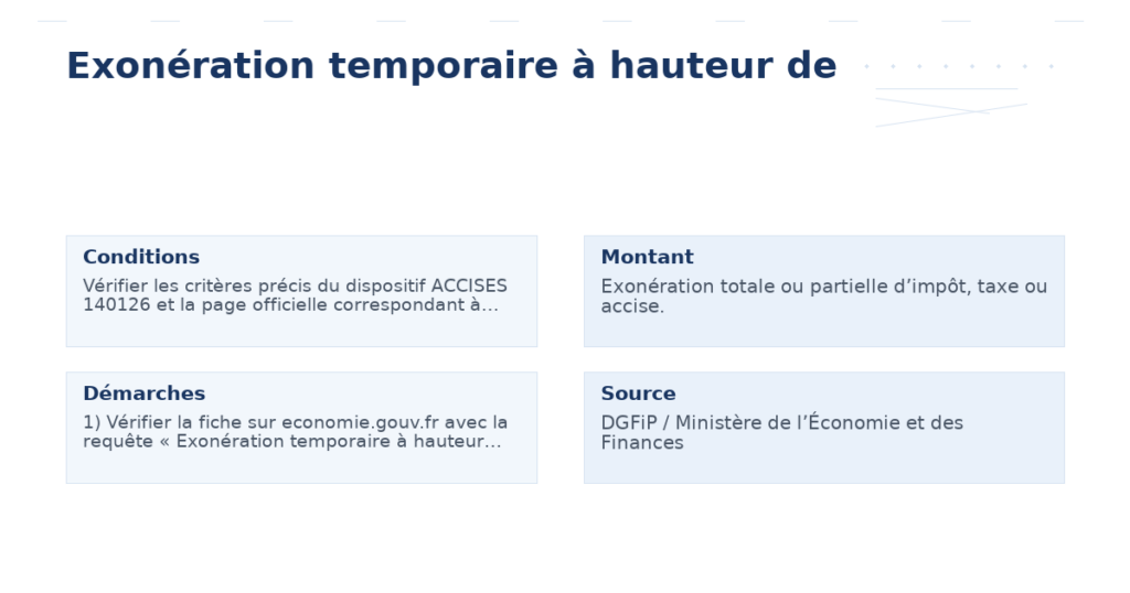 exonération temporaire hauteur