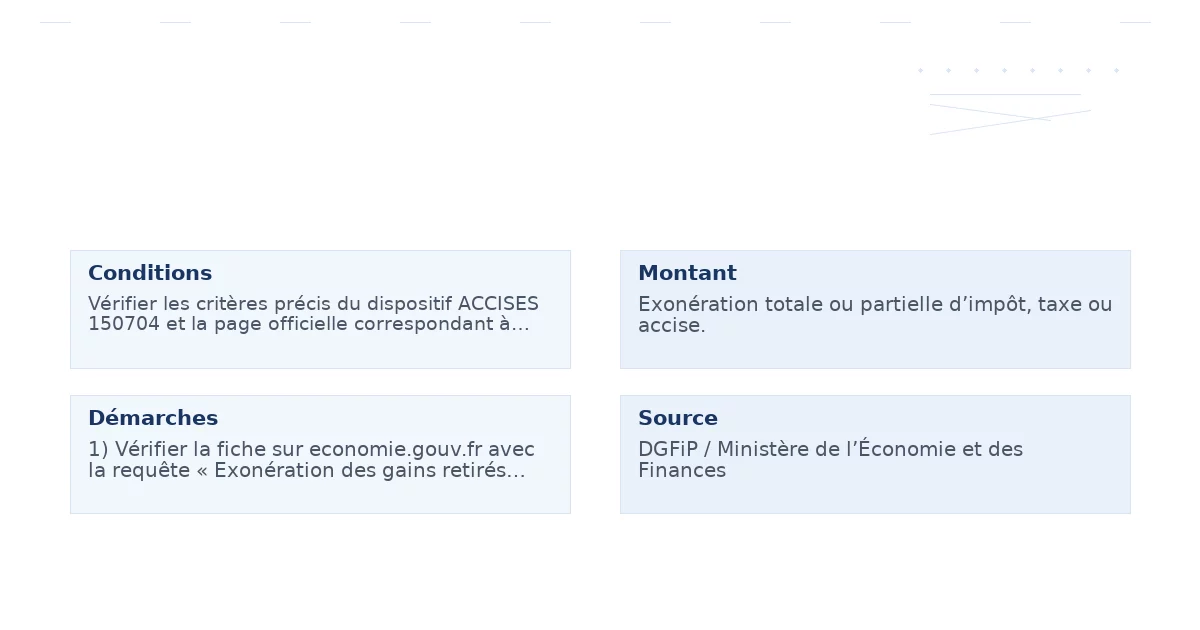 exonération gains retirés d’opérations bourse