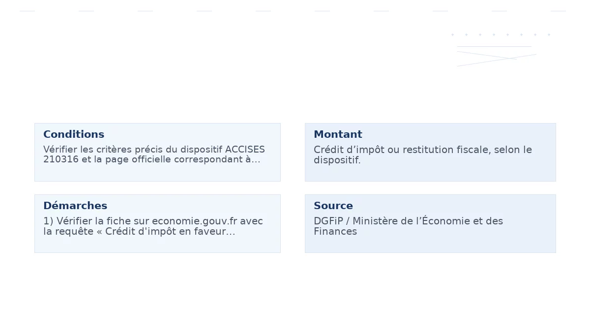crédit d’impôt faveur entreprises agrico utilisant