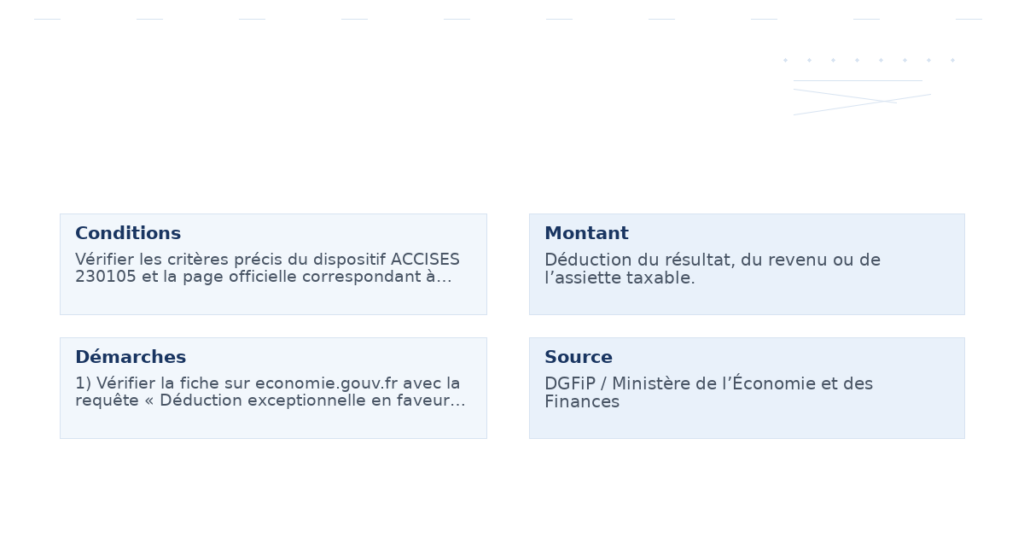 déduction exceptionnelle faveur l’investissement