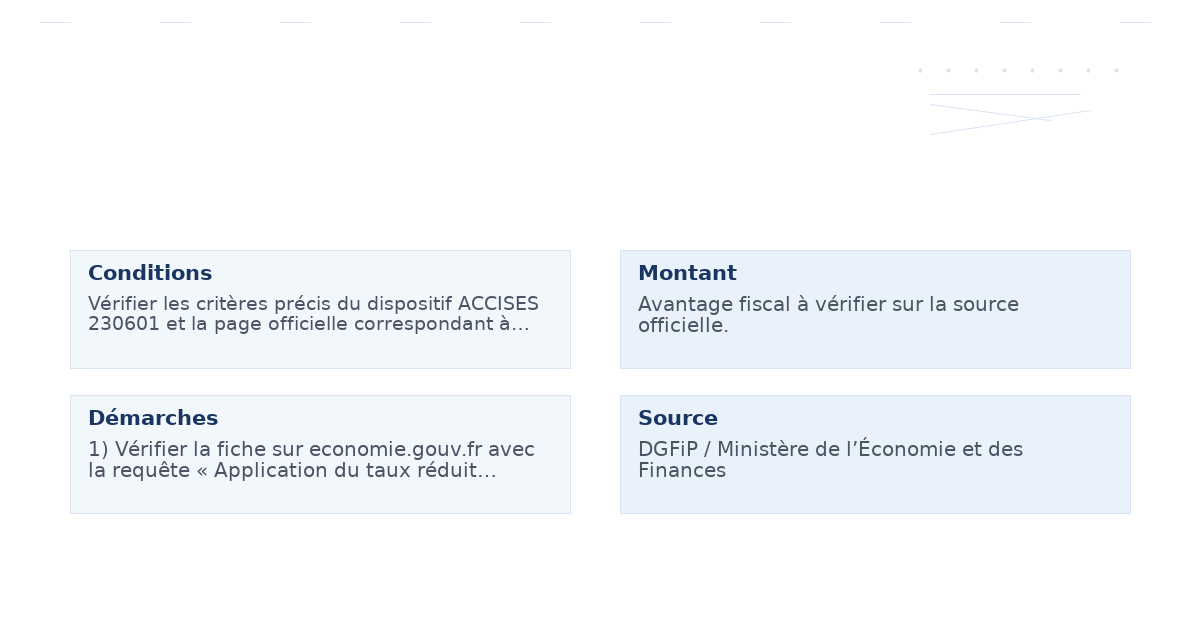 application taux réduit d’imposition distributi ons – Guide