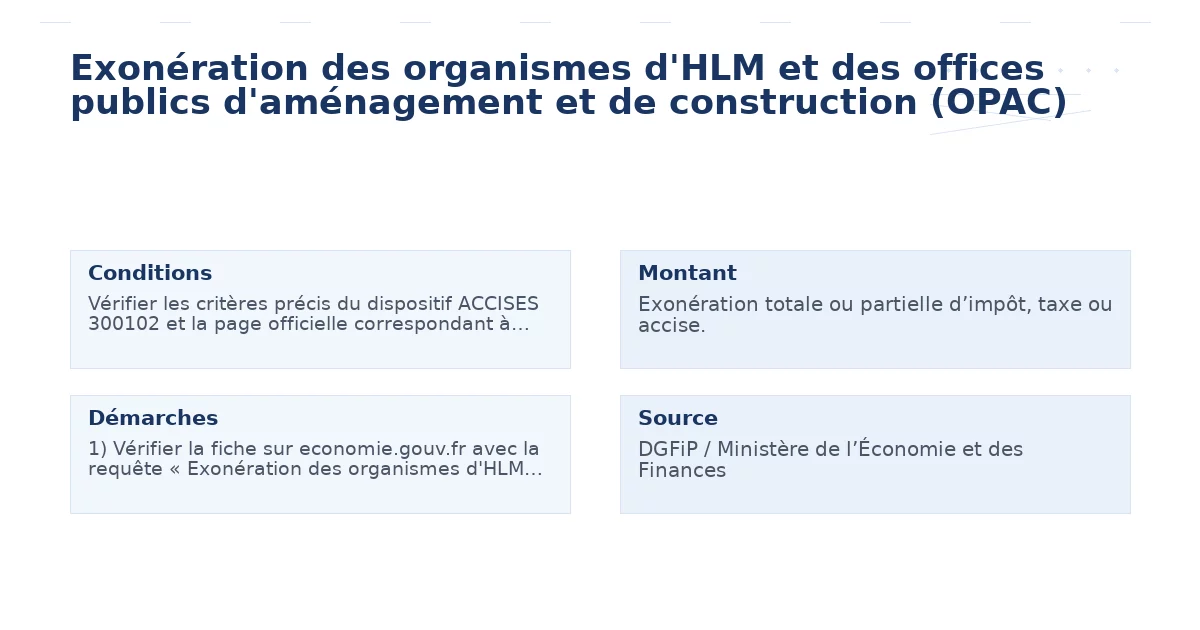 exonération organismes d’hlm offices publics – Guide essentiel