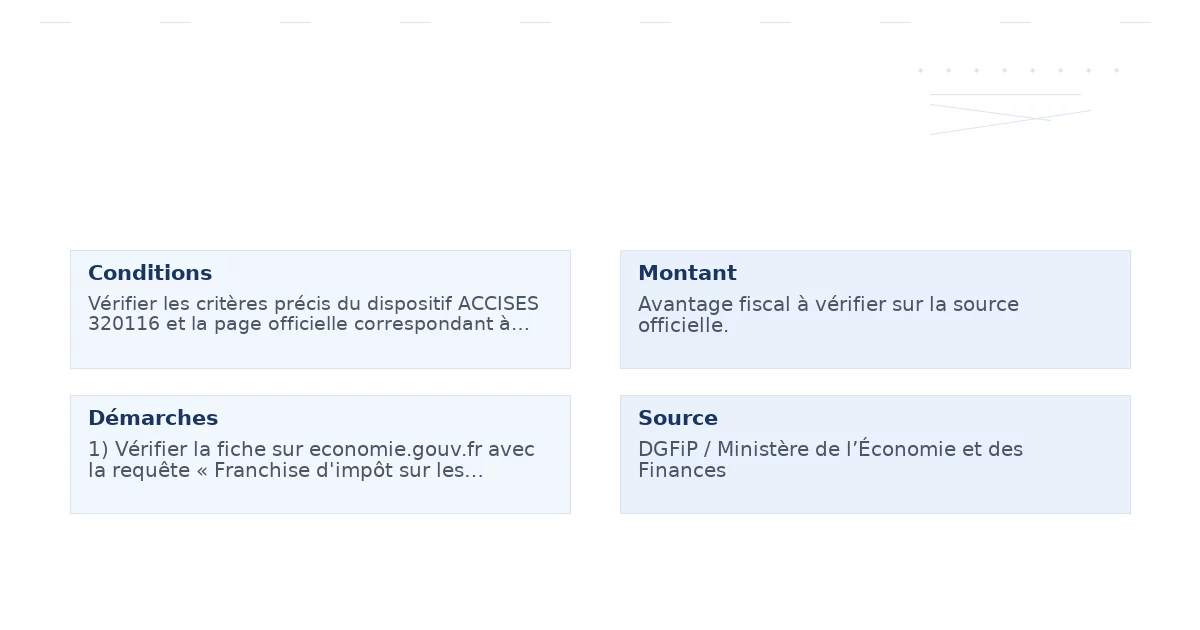 franchise d’impôt sociétés activités lucratives – Guide essentiel