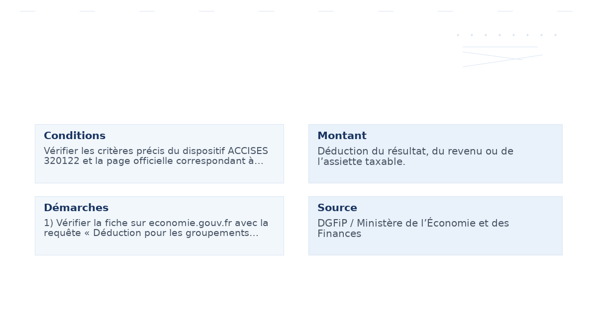 déduction groupements d’employeurs sommes inscrites – Guide