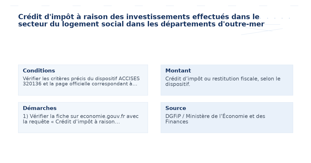 crédit d’impôt raison investissements effectués secteur – Guide