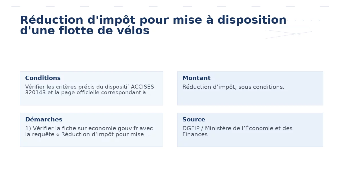 réduction d’impôt mise disposition d’une flotte – Guide essentiel