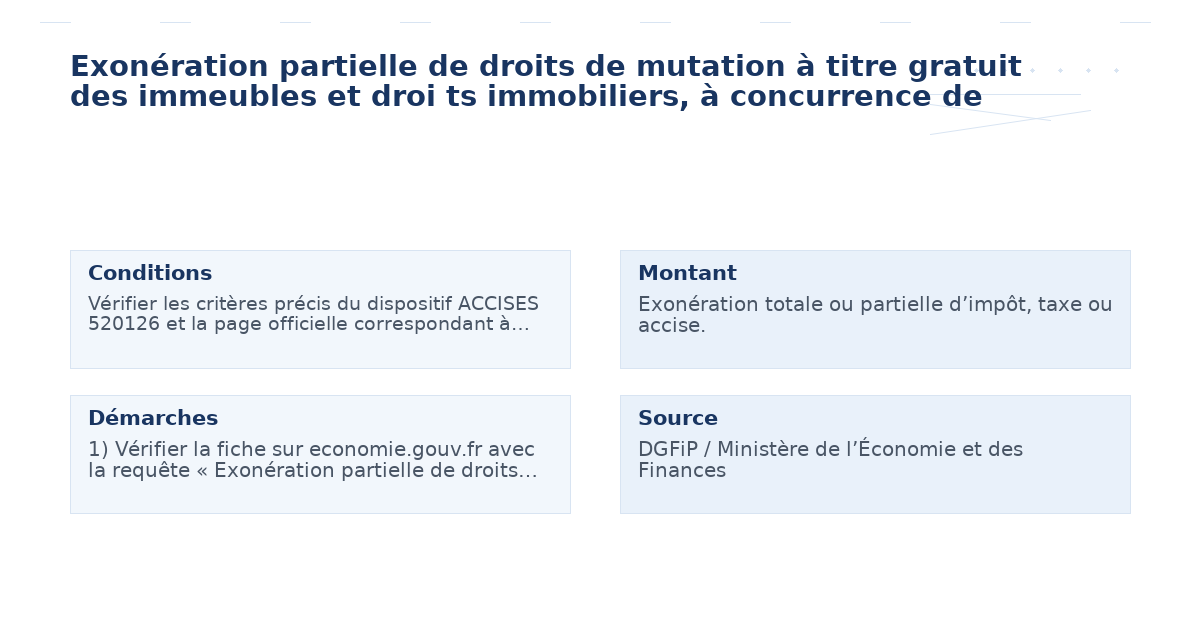 exonération partielle droits mutation titre gratuit – Guide