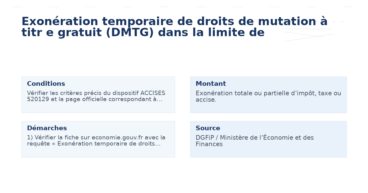 exonération temporaire droits mutation titr gratuit – Guide