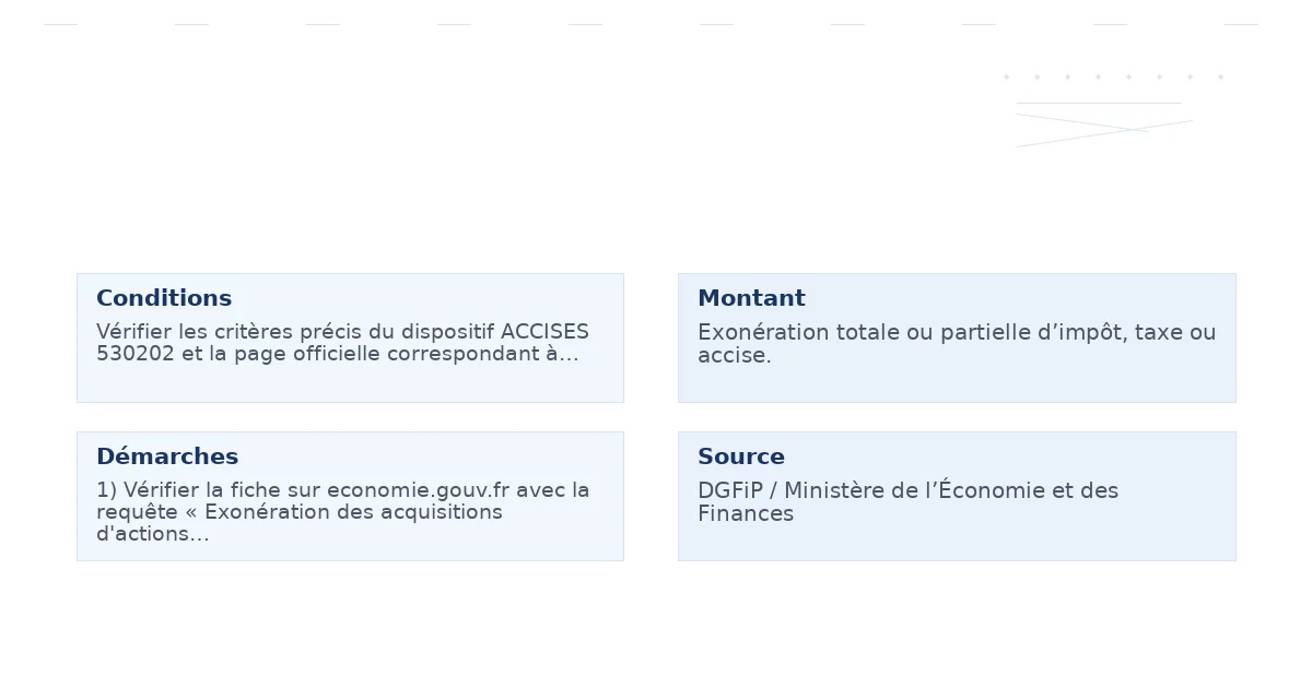 exonération acquisitions d’actions sociétés – Guide 5 clés pour