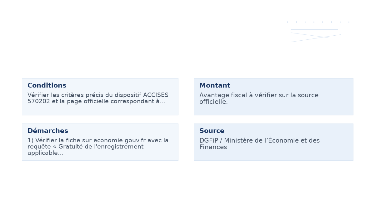 gratuité l’enregistrement applicable certaines – Guide essentiel