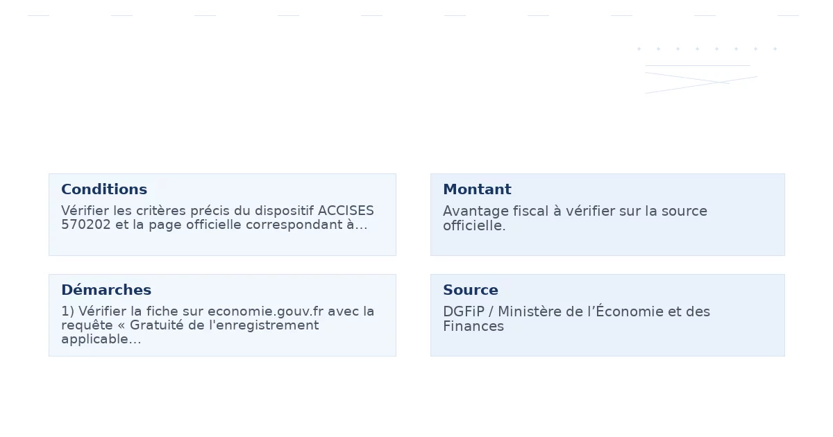 gratuité l’enregistrement applicable certaines – Guide essentiel
