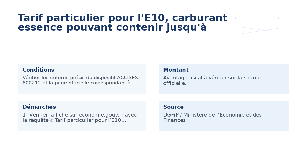 tarif particulier l’e10 carburant essence pouvant