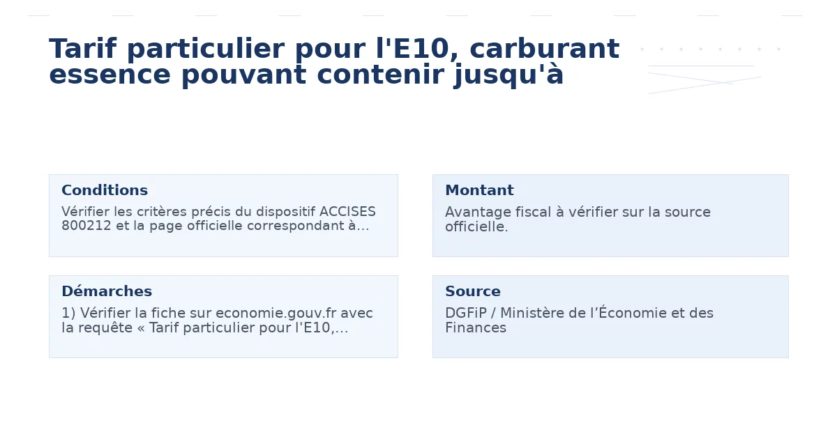 tarif particulier l’e10 carburant essence pouvant – Guide