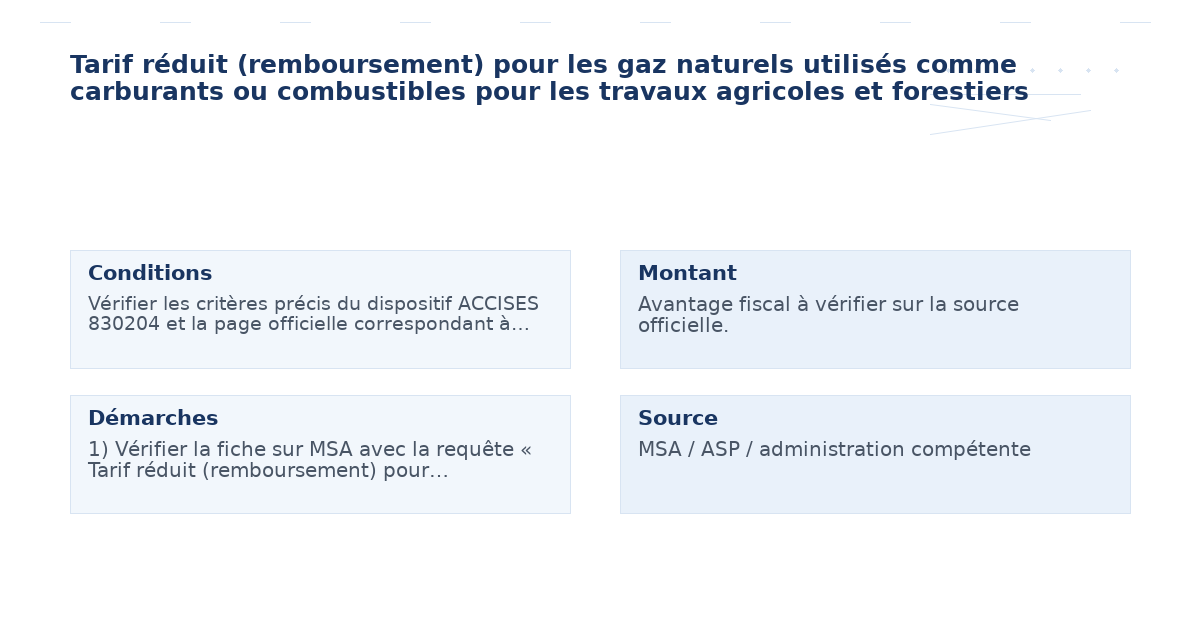 tarif réduit remboursement gaz naturels utilisés – Guide essentiel