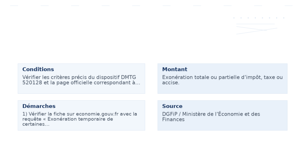 exonération temporaire certaines mutation portant