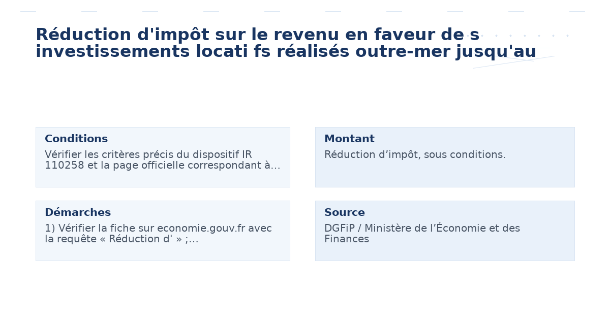 réduction d’impôt revenu faveur investissements locati – Guide 5