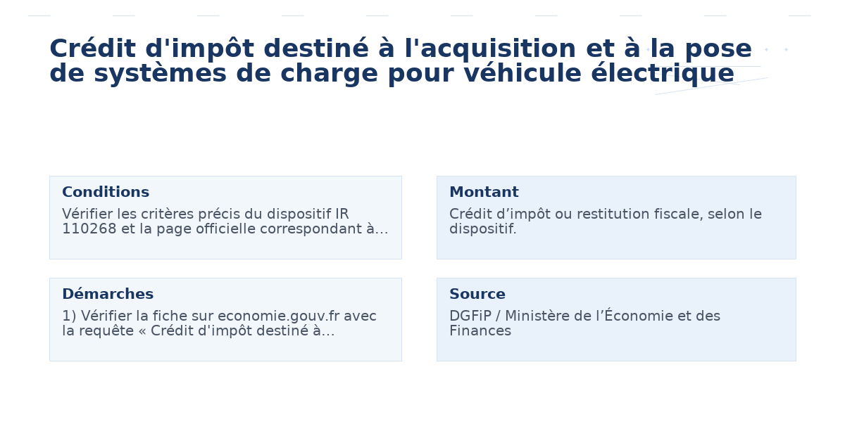 crédit d’impôt destiné l’acquisition pose systèmes – Guide