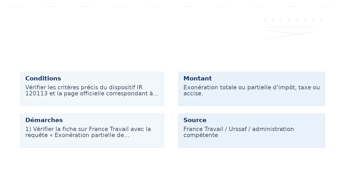 Exonération partielle de la prise en charge par l’employeur, une collectivité territoriale ou l&rsquo;opérat eur France Travail, des frais de transport entre le domicile et le lieu de travail