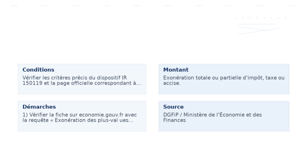 exonération plus val ues immobilières titre