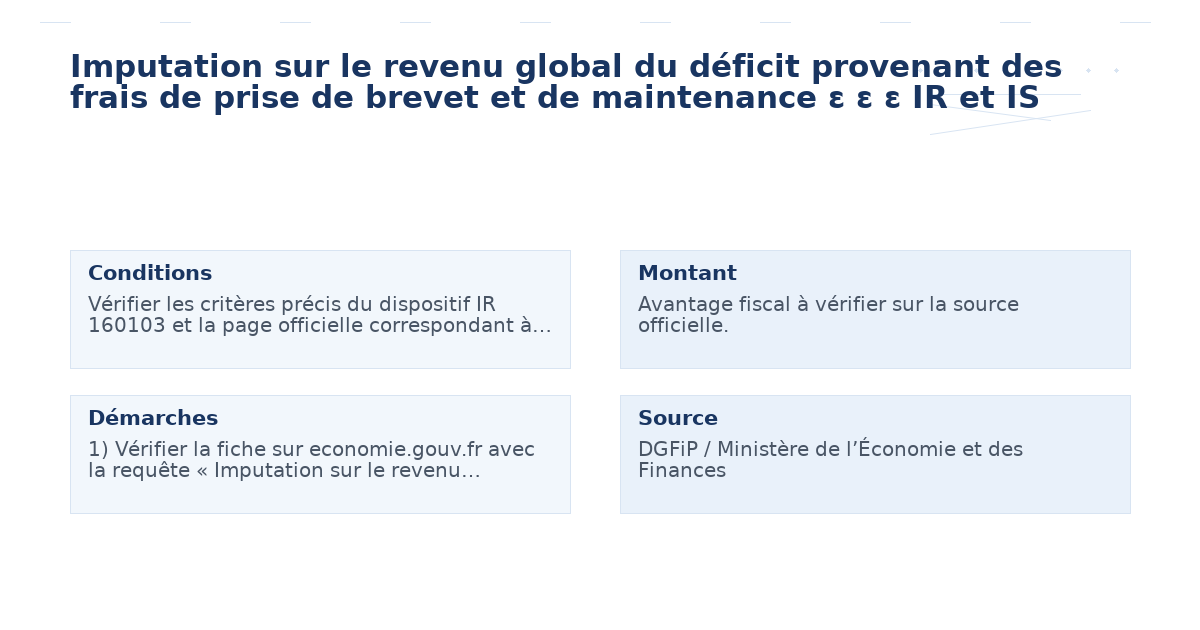 imputation revenu global déficit provenant frais – Guide essentiel