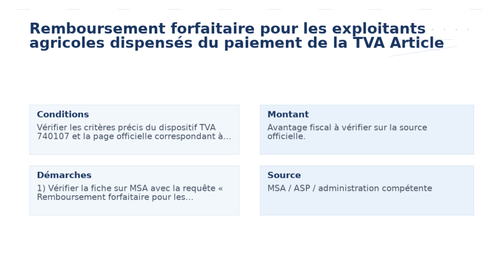 remboursement forfaitaire exploitants agricoles