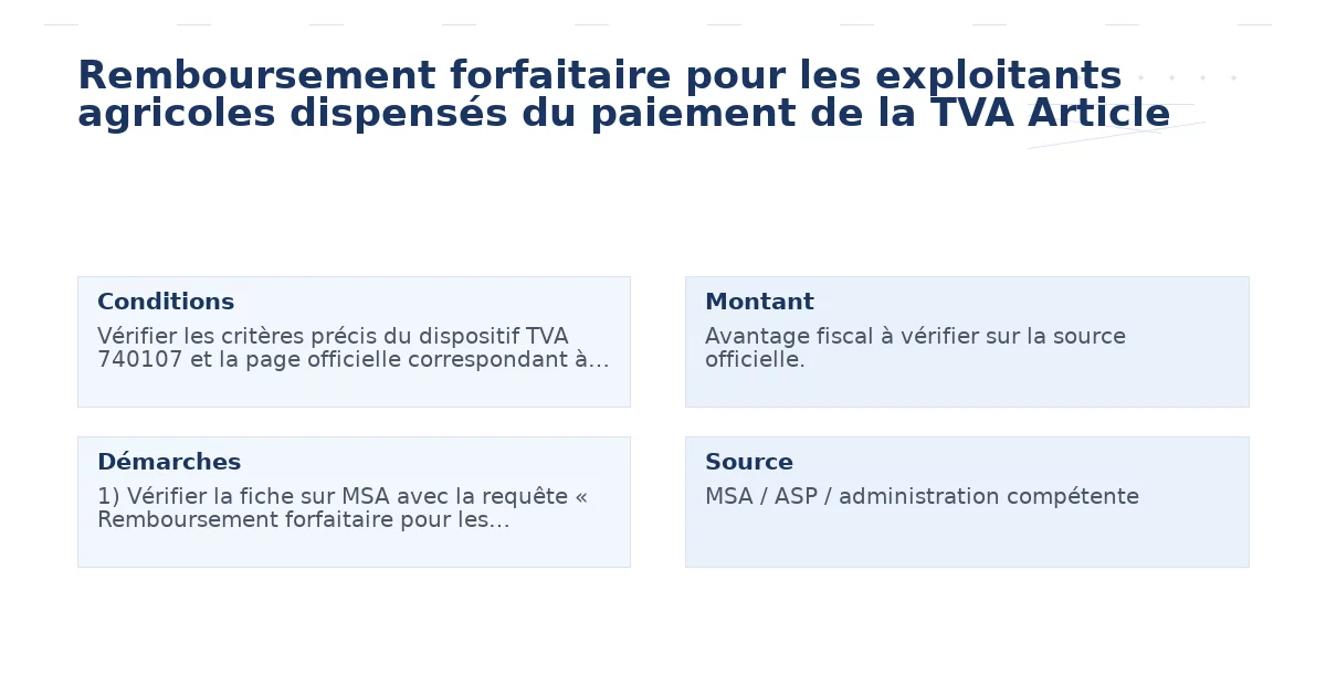 remboursement forfaitaire exploitants agricoles – guide expert